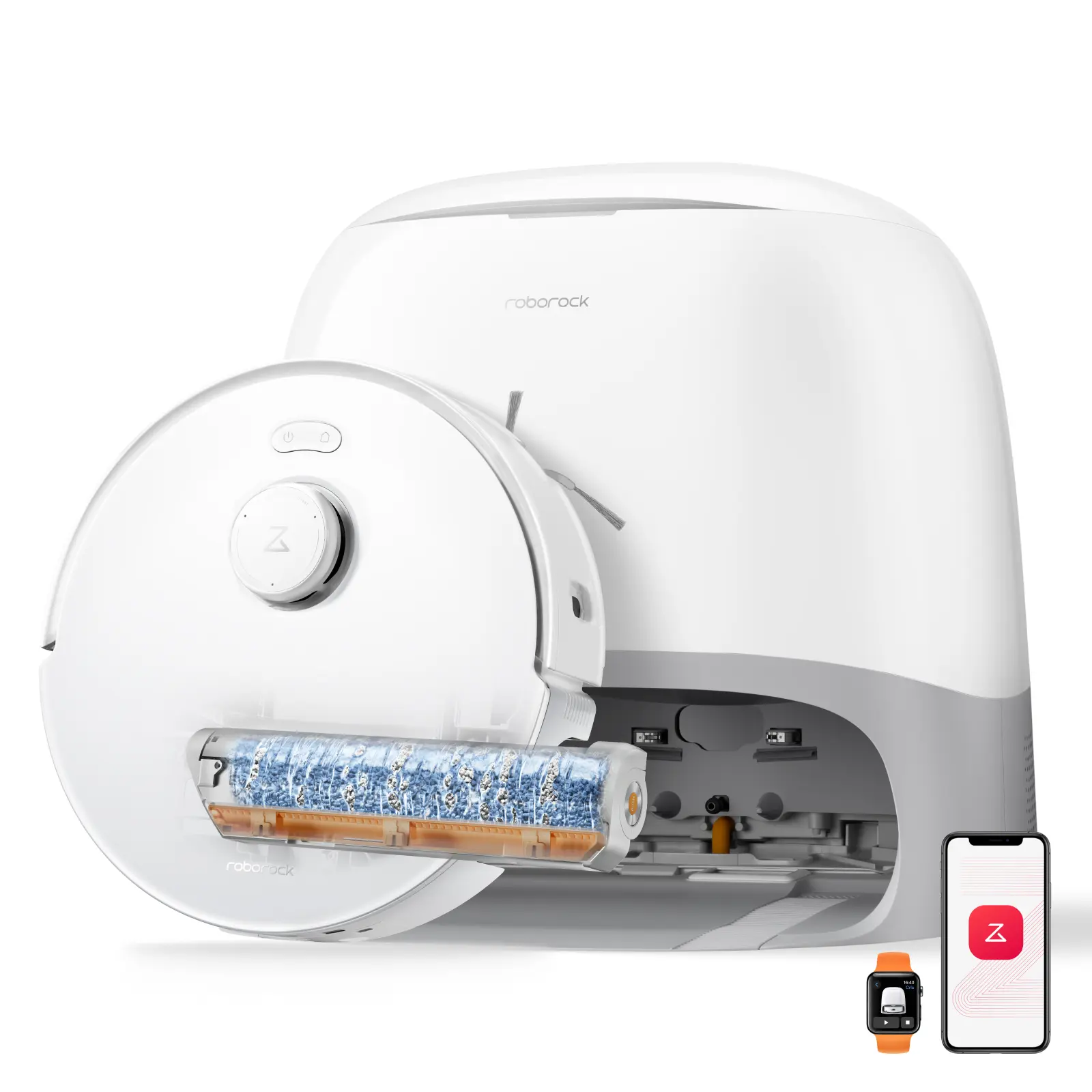 roborock Qrevo Curv series 2 Flow Robot Vacuum and Mop, SpiraFlow Real-Time Self-Cleaning Roller Mop, 20,000 Pa, Dual Zero-Tangle System, AI Obstacle Avoidance, Heat-Washes & Dries Mop, Carpet Protection #fathersdaygift #DealsforYouDays