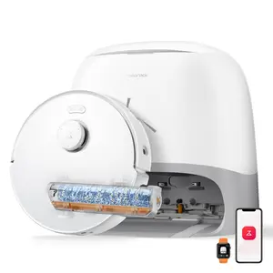 roborock Qrevo Curv series 2 Flow Robot Vacuum and Mop, SpiraFlow Real-Time Self-Cleaning Roller Mop, 20,000 Pa, Dual Zero-Tangle System, AI Obstacle Avoidance, Heat-Washes & Dries Mop, Carpet Protection #fathersdaygift #DealsforYouDays