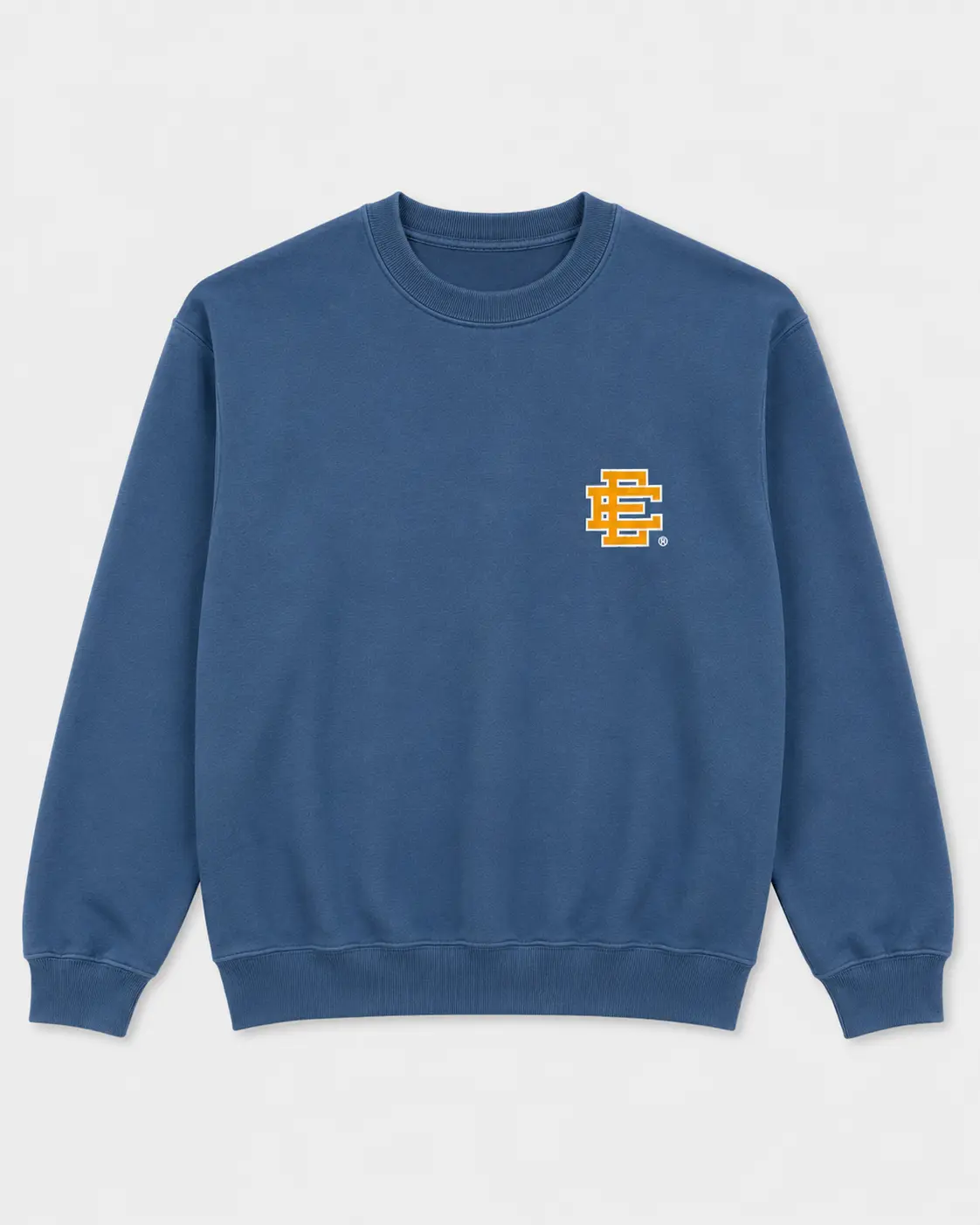 Eric Emanuel Sweatshirt, EE Logo Crewneck Sweatshirt Heavyweight Fleece Pullover Unisex Casual Streetwear Oversized Winter Top