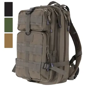 Rothco Tacticanvas Go Pack 25L Heavyweight Canvas Tactical Backpack with 5 Zippered Compartments & Padded Straps for Outdoor Adventures