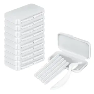 Orthodontist Braces Wax Ortho Dots 10 Pack for Aligners, Braces Wearer, Brackets, Invisible-lingers, Dental Orthodontic Wax Strips White - Unscented & Flavorless