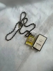 CHANEL Vintage No.19 Perfume Bottle Necklace