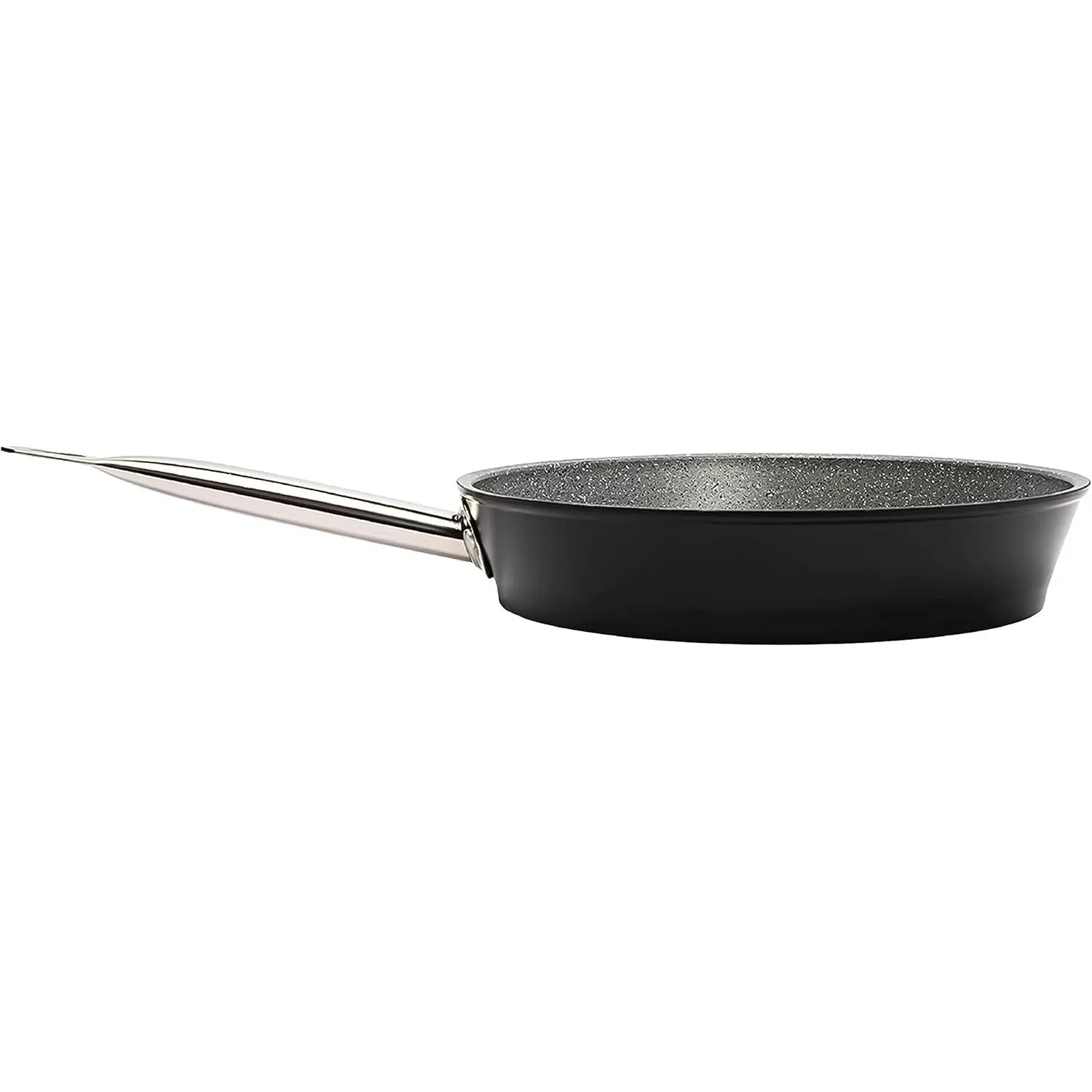 serenk Excellence Granite Pan, PFOA Free Frying Pan, Extra Thick Bottom Non Stick Fry Skillet, 1.8 in 1.5 qt with Glass Lid, Oven and Dishwasher Safe (10.23in 60.86oz)