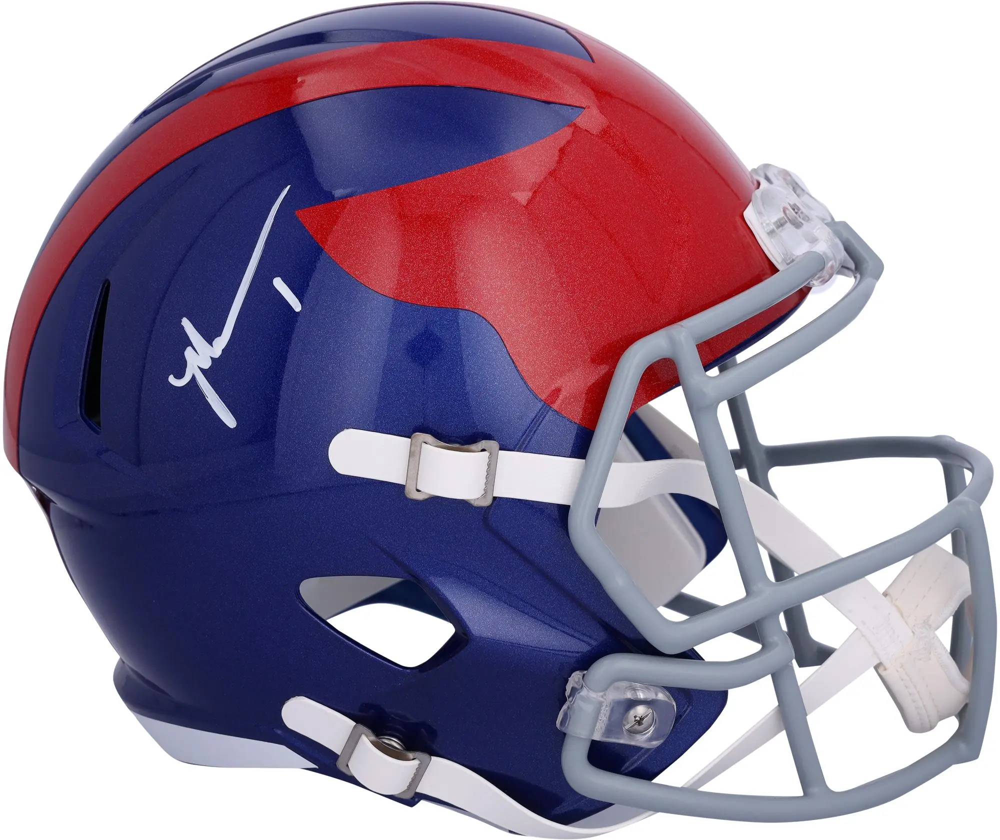 Malik Nabers New York Giants Autographed Riddell 2024 Alternate Speed Replica Helmet - Fanatics Authentic Certified
