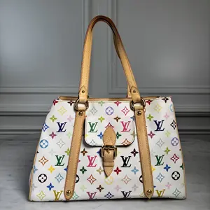 Pre-owned Louis Vuitton leather Shoulder Bags Murakami Aurelia Tote