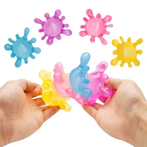 Splash Ball Squishy Stress Ball, Soft Stretchy Squeeze Fidget Toy, Water Drop Shape Sensory Toy for Teens Adults, Desk Toy, Party Favors, Classroom Prizes, Easter Basket Stuffers, Stocking Stuffers, Birthday Gift Bag Fillers, Assorted Colors
