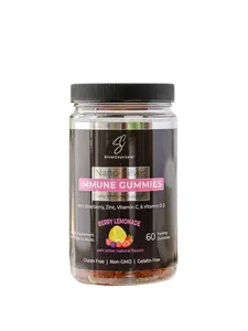 SilverCeuticals Nano-Silver Immune Gummies with Elderberry Vitamin C Zinc & D-3 Berry Lemonade 60 Gummies Daily Immune Support Supplement