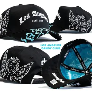 DANDY HATS 'Los Angeles Dandy Club’ Snapback Premium Unisex Fitted & Snapback Baseball Hat, Adjustable Design, Streetwear Fashion Trend, Urban Casual Style, Limited Edition Collector