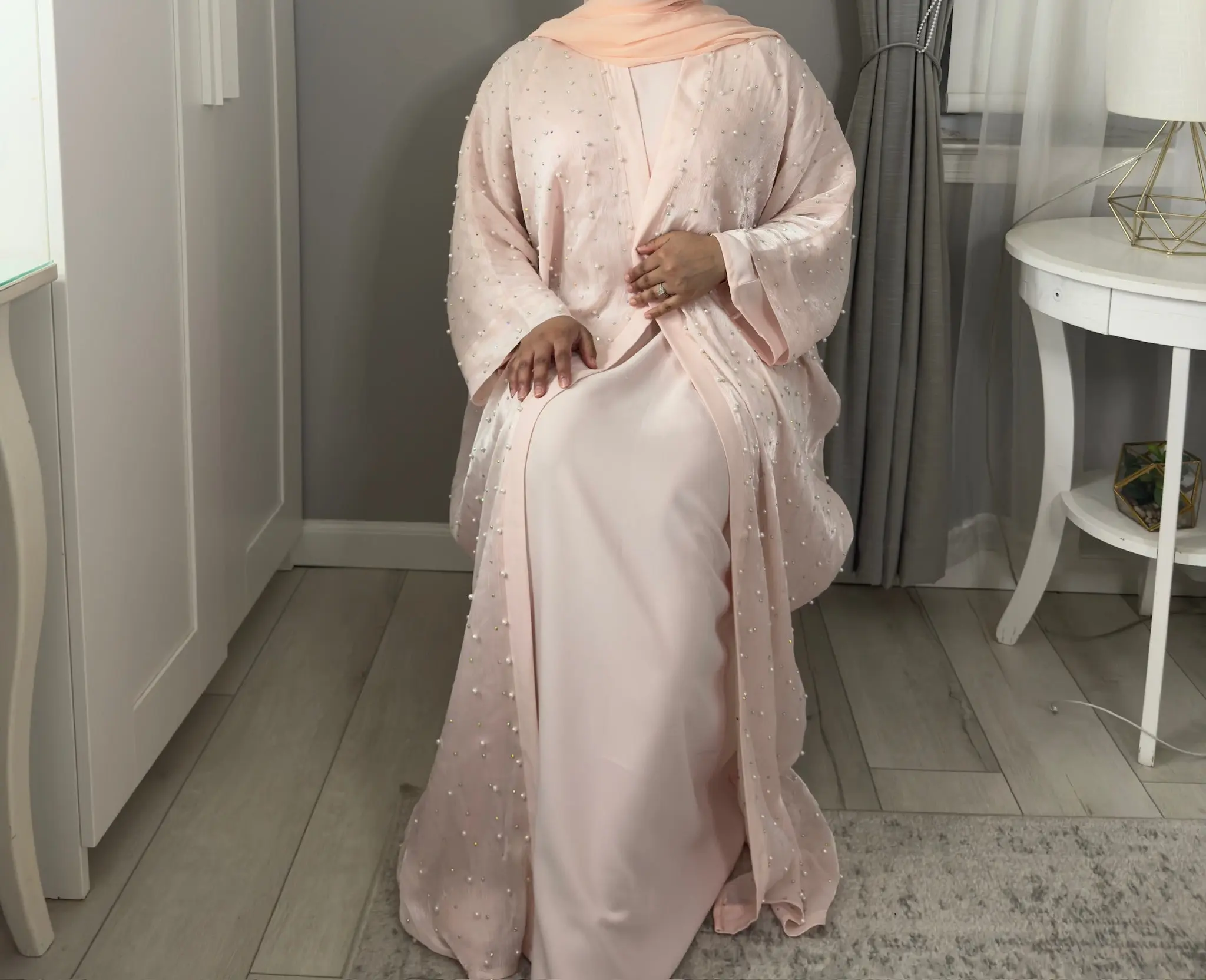 Anaya Abaya - Baby Pink