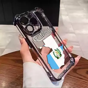 Guatemala Highlight The Simple And Individual Design Suitable For Aesthetic Electroplated TPU Casing For iphone 17 16 15 14 13 12 11 X XS PRO PLUS MAX AIR L1690 Four Corners Anti-Fall Transparent Casual Soft Silicone Phone Cases Gift for Birthday