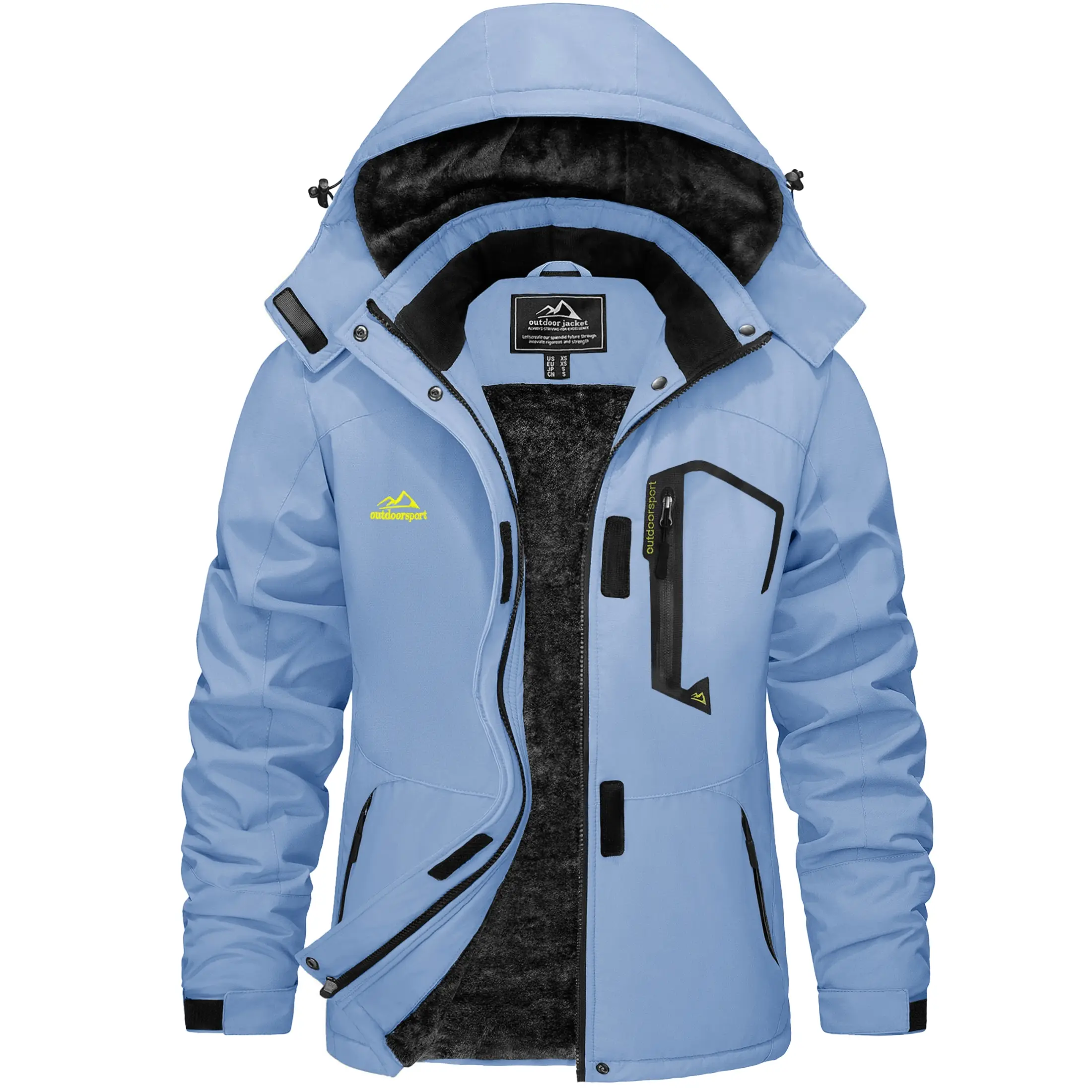 Cotrasen Women's Waterproof Ski Jacket Hooded Fleece Lined Warm Winter Jacket Snow Coat Mountain Windproof Rain Windbreaker FallFreshness Outdoorfun Fathersdaygift