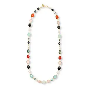 Connie Craig Carroll Jewelry Vivi 30" Multigemstone Station Necklace