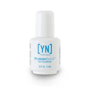 Young Nails Protein Bond - Non-Acidic Nail Primer, Enhanced Adhesion for Gel Polish & Acrylic, Nail Dehydrator, PH Bonder for Gel Nails, 0.25 oz