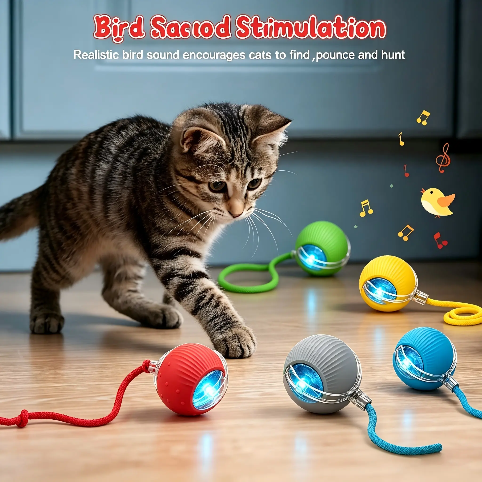 Rechargeable Automatic Rolling Ball with Multiple Modes, Electric Interactive Pet Ball Toy，Durable Self Moving Play Ball for Cats & Dogs, Pet Daily Entertainment Toy