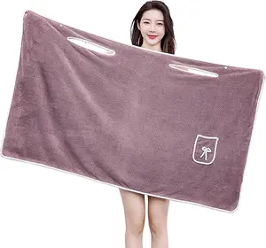 Wrap Up in Comfort and Confidence with This Wearable Shower Skirt – Features Adjustable Halter Straps for a Secure Fit, High-Absorbency Fabric, and a Convenient Glow Wrap Design That Stays in Place After the Bath, Pool, or Spa