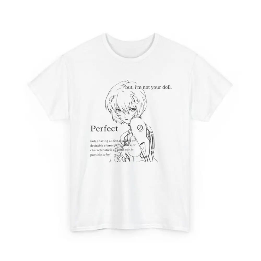Men's Vintage Evangelion Anime Unisex Round Neck T-Shirt - Streetwear Grunge Aesthetic Graphic Tee, Casual Fashion Cool Character Outfits, Retro Manga Clothing, Shortsleeve