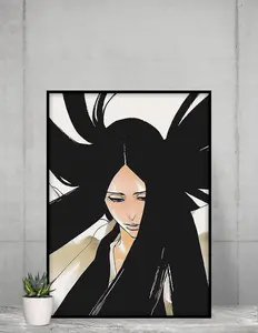 Bleach poster, Bleach anime , Anime poster, unohana , manga , vintage , Ichigo , Anime wall decor Modern Abstract Design Minimalist Design