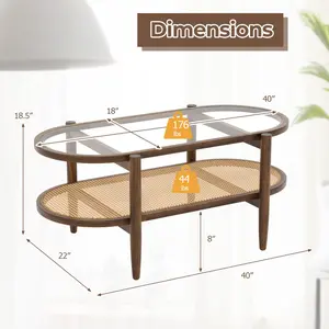 COSTWAY - Modern Living Room Set: Loveseat, Armchair, Side Table & Coffee Table