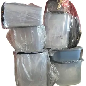 Tupperware One Touch Fresh Containers Set of 8 Variety Size Fridge Storage Solutions for Food Preservation Clear with Black Lids Maintains Freshness