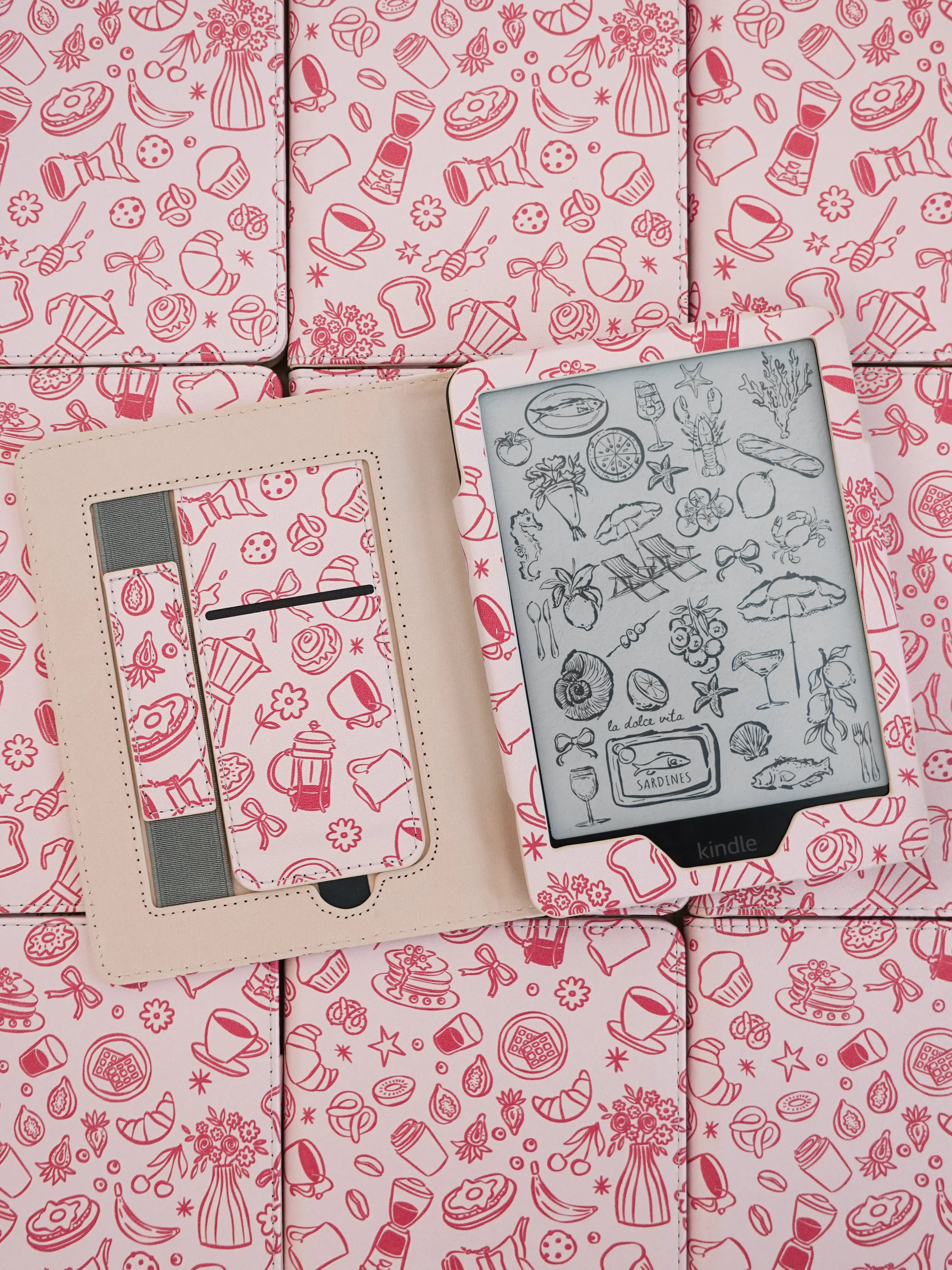 Pink Café Kindle Case Pink Café Kindle Case