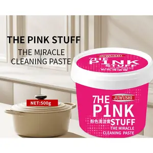 Pink stainless steel cleaning paste is a gentle, multi-purpose cleaning paste that removes heavy grease and dirt from the kitchen