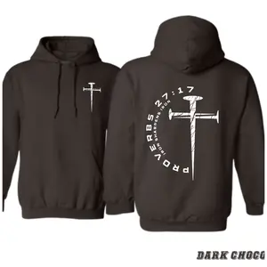 Iron Sharpens Iron Hoodie – Proverbs 27:17 Bible Verse Design, Christian Faith Sweatshirt For Men And Women, Unisex Inspirational Hoodie Gift, Cozy Fall Streetwear Style