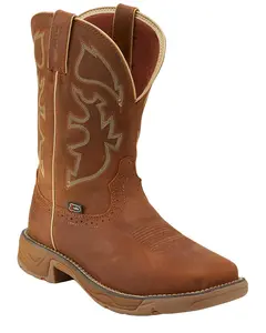 Justin Men's Stampede Rush Waterproof Western Work Boot Steel Toe - Wk4331