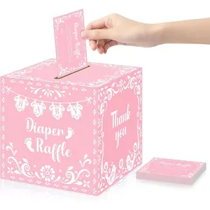 Cielito Lindo Diaper Raffle Tickets with Box - Mexican  Shower  Invitations 50 Diaper Raffle Tickets Set for  Shower &  Party Decoration ()