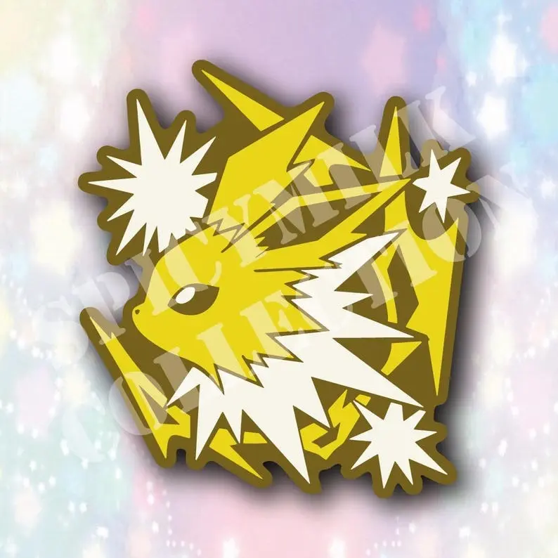 Pkm- Eevee 5 Stickers Eeveelutions Vinyl Decal