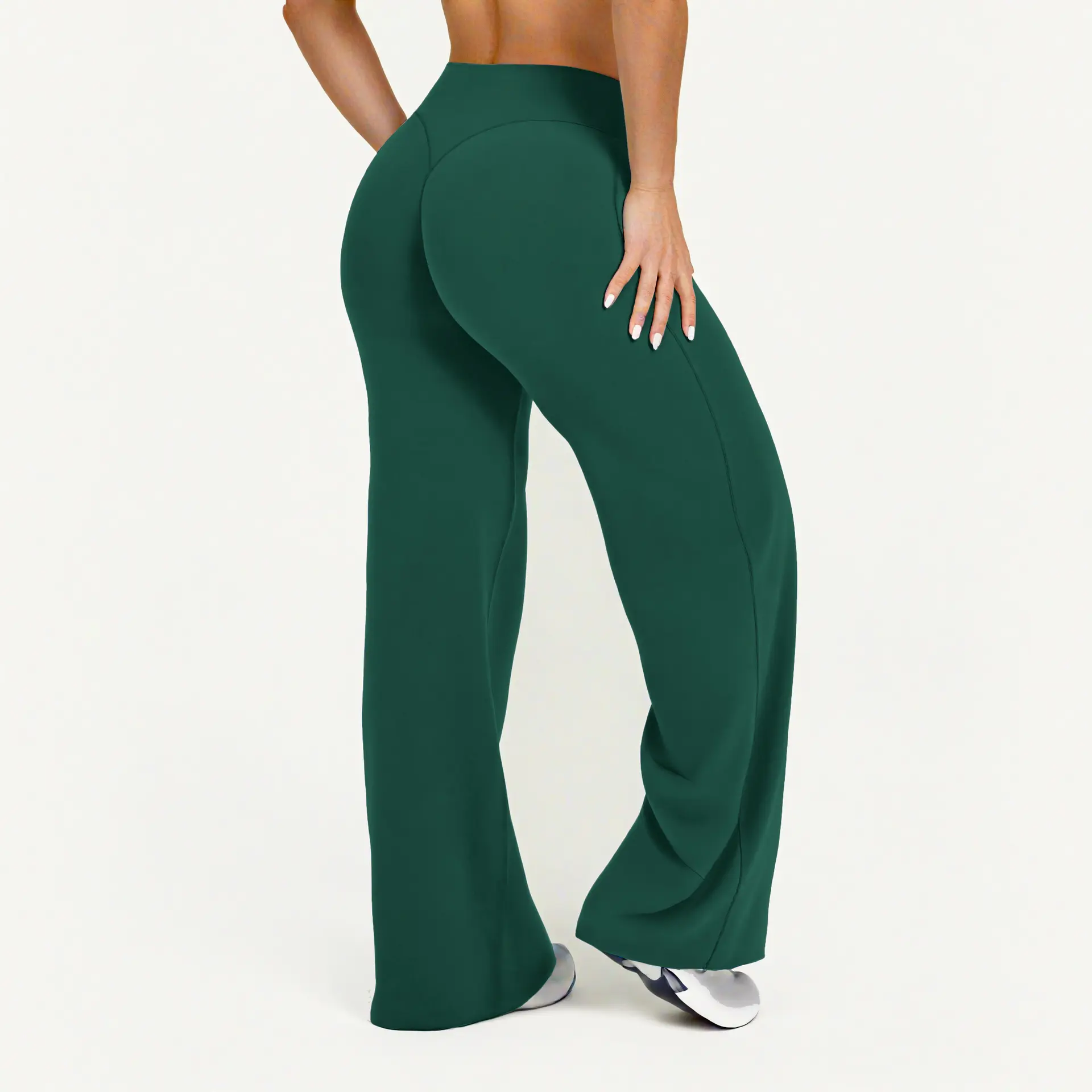 Straight Leg Pants Ultra Soft Butter Fabric Women Mid-Waist Yoga Pants Naked Feel Sports Leggings Pilates Running Sport Trousers Premium Quality