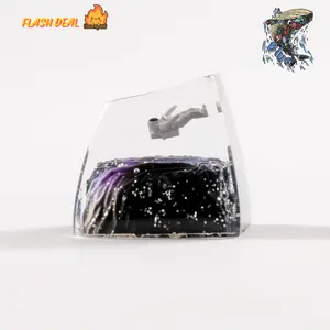 Handmade Astronaut Galaxy Artisan Keycap – Custom Resin Keycap, Interstellar Space-Themed Keycap, Collectible for Mechanical Keyboards, Gamer Gift