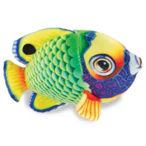 Real Planet™ Mini Green Angel Fish Realistic Plush Stuffed Animal