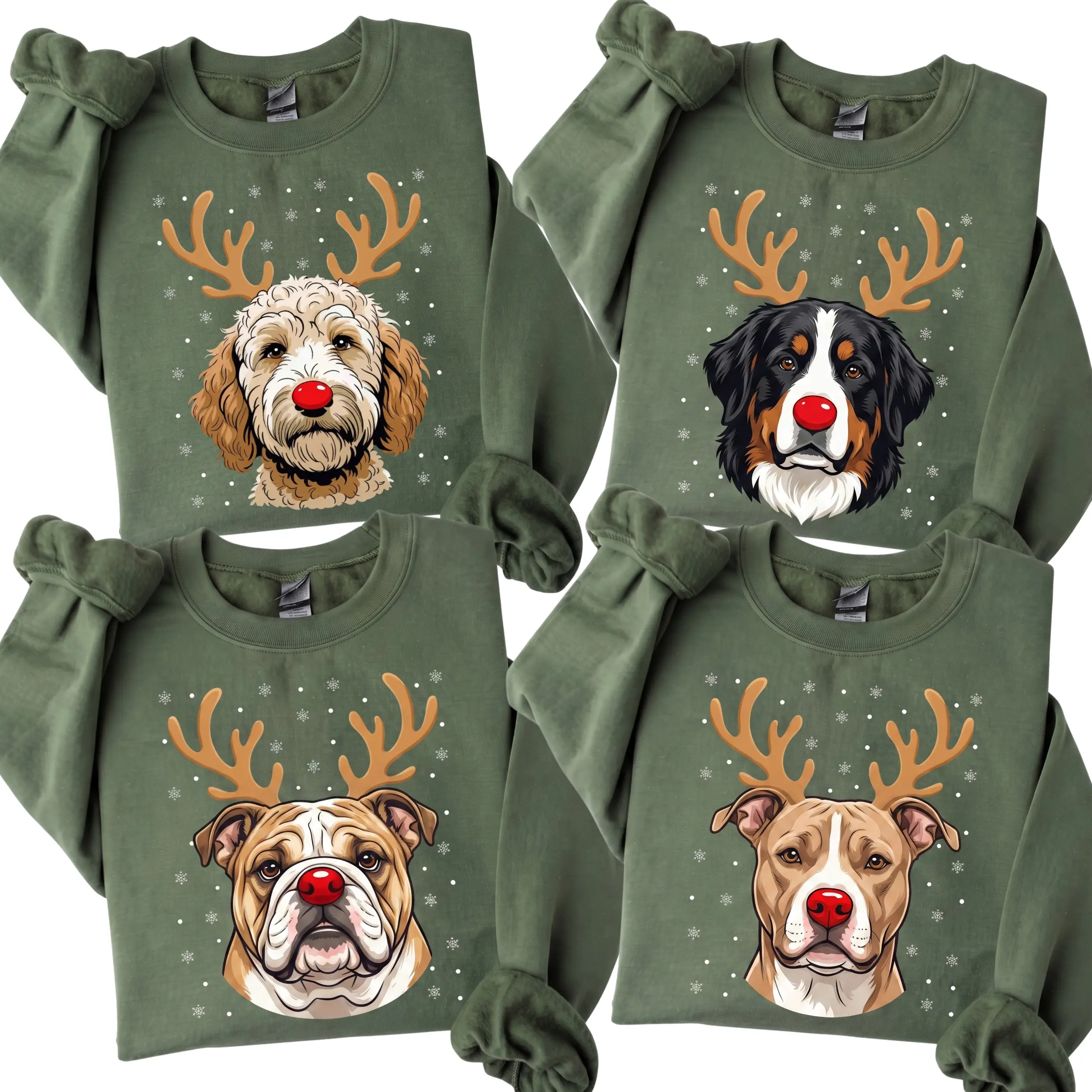 Dog Breeds Goldendoodle Christmas Sweatshirt, Dog Christmas Sweatshirt, Goldendoodle Xmas Sweatshirt - KL