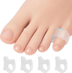 Pinky Toe Spacers for Men & Women Silicone Spreader, Corrector & Straightener