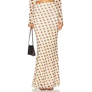 AFRM Tegan Skirt in Gold Halo Dot