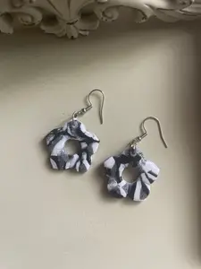 Marble Flower Earrings