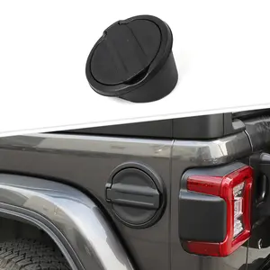 For 2018+ Jeep Wrangler JL Gas Tank Cap Aluminum Fuel Filler Door Cover