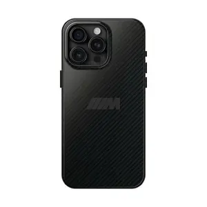 BMW M Stealth phone case accessory, compatible with iPhone 17/16/15/14/13/12/11 Pro Max/Plus and Samsung Galaxy S23FE/22/23/24/25. A hard, durable phone case.
