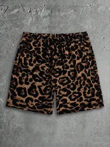 Breathable Soft Fabric, Clear Print No Fading, Hidden Pockets for Easy Phone Storage, Leopard Print Wild and Versatile, Casual Loose Fit