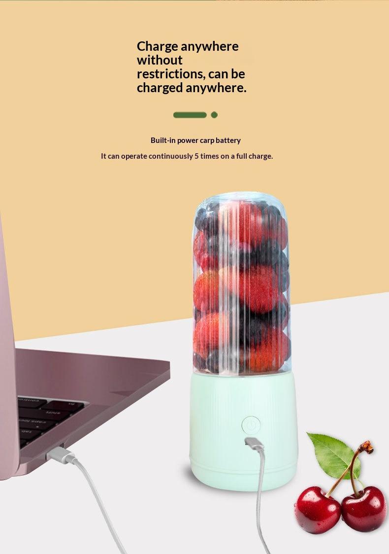Portable Mini Smoothie Blender With Charging Feature
