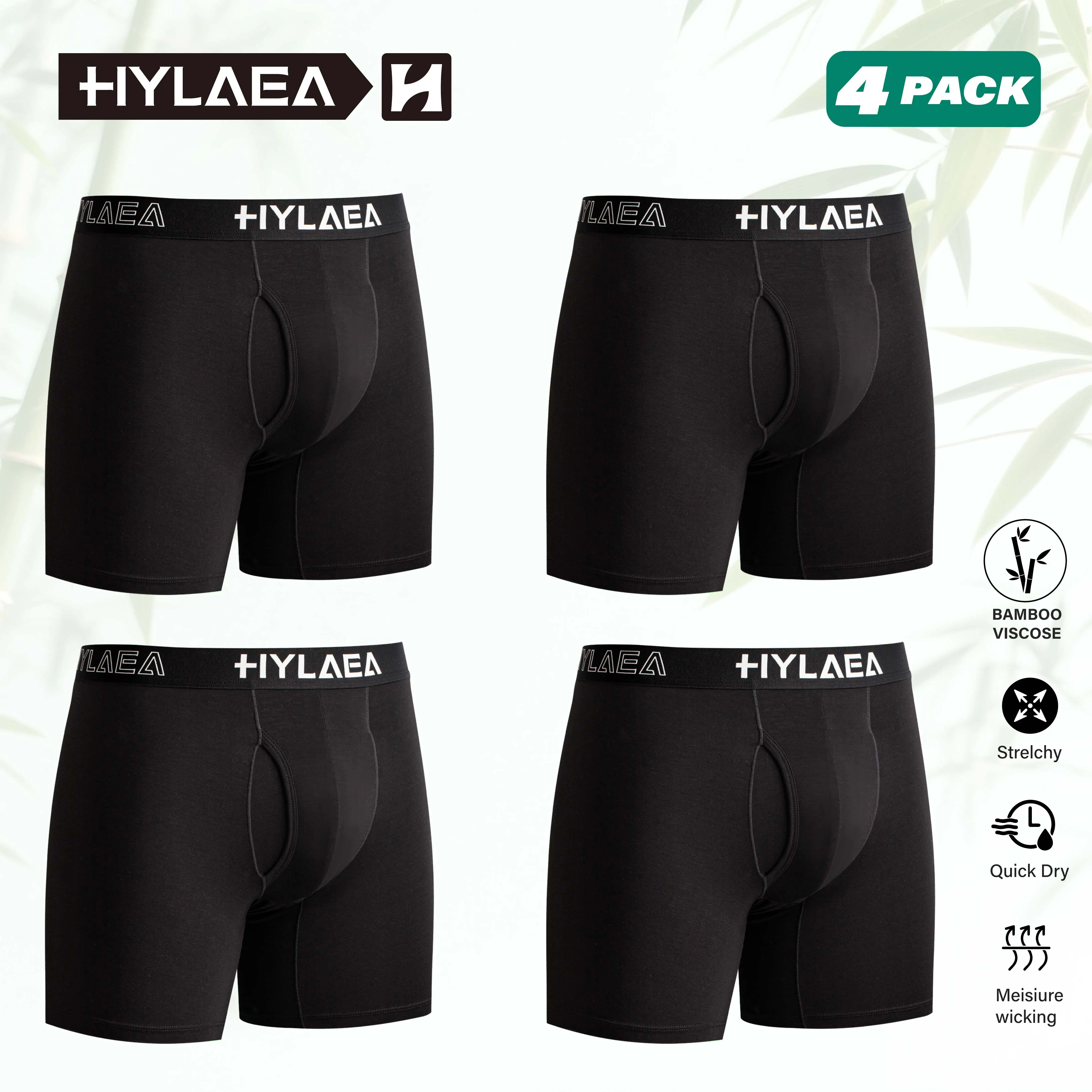 4 PACK Black