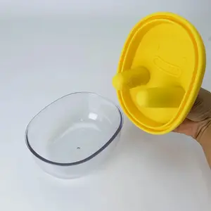 2pcs Leak-Proof Silicone Snack Box with Finger Cot Lid Reusable Portable for Travel Camping and Outdoor Activities Perfect as Takeaway Snack or Lunchbox