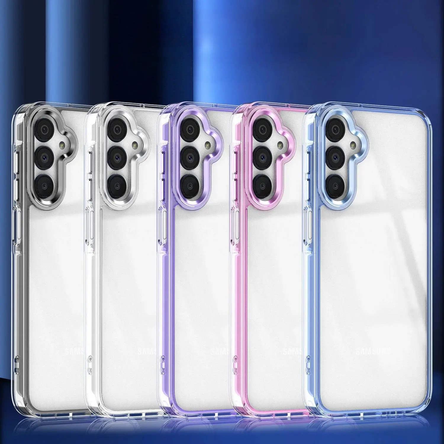 Luxury Shockproof Transparent Smartphone Case, Cellphone Cover for Samsung Galaxy A56 A36 A26 A16 A06 A55 A35 A25 A15 A54 A34 A14 A24 A05 A05S A53 A52 - Handheld Devices Accessories
