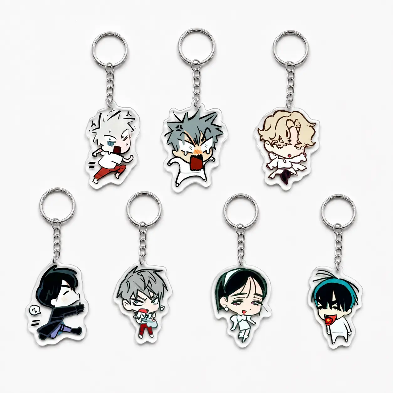Alien Stage Acrylic Keychain, Single & Double-sided Anime Keychain, Ivan, Luka, Sua, Hyuna, Till, Mizi, Anime Gift, Bag Charm