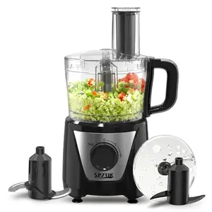 4-in-1 Smart Food Processor And Vegetable Chopper, Multi-Functional For Cheese Grating, Ice Creshing, Chopping, Shredding, Slicing, Mixing And Doughing