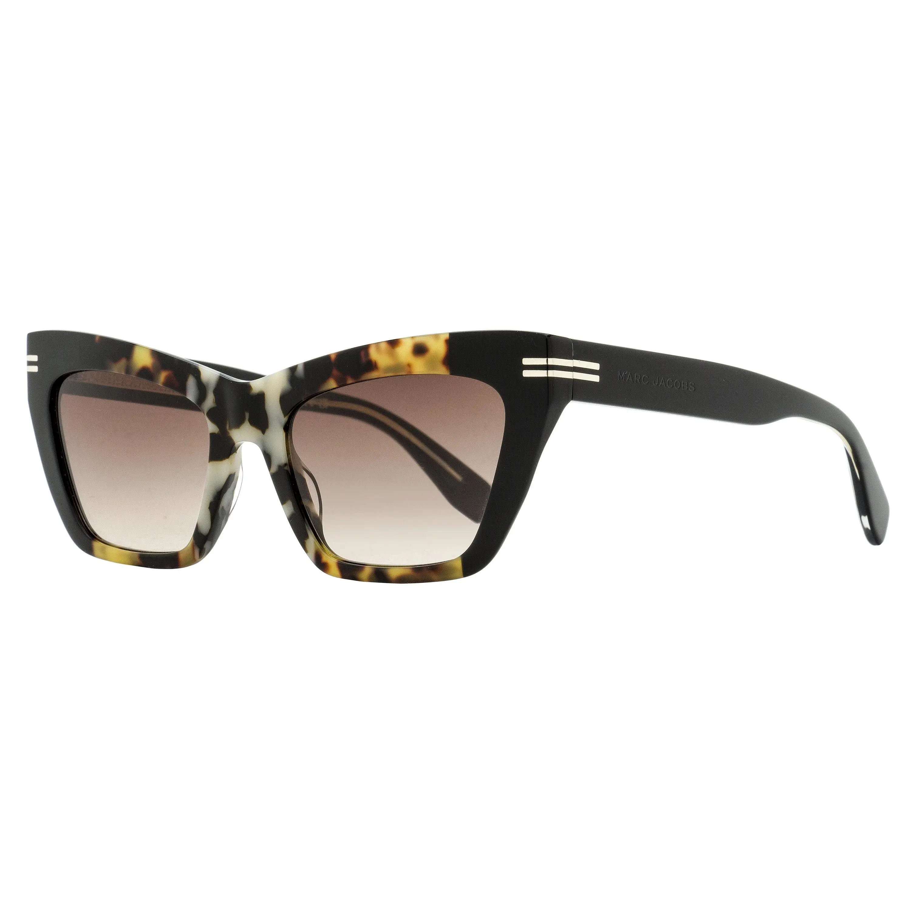 Marc Jacobs Mirror-J Cat Eye Statement Frame Glasses, MJ 1112/S 086HA Havana Melange, 54mm Sunglasses, Uv Protection, Low Profile