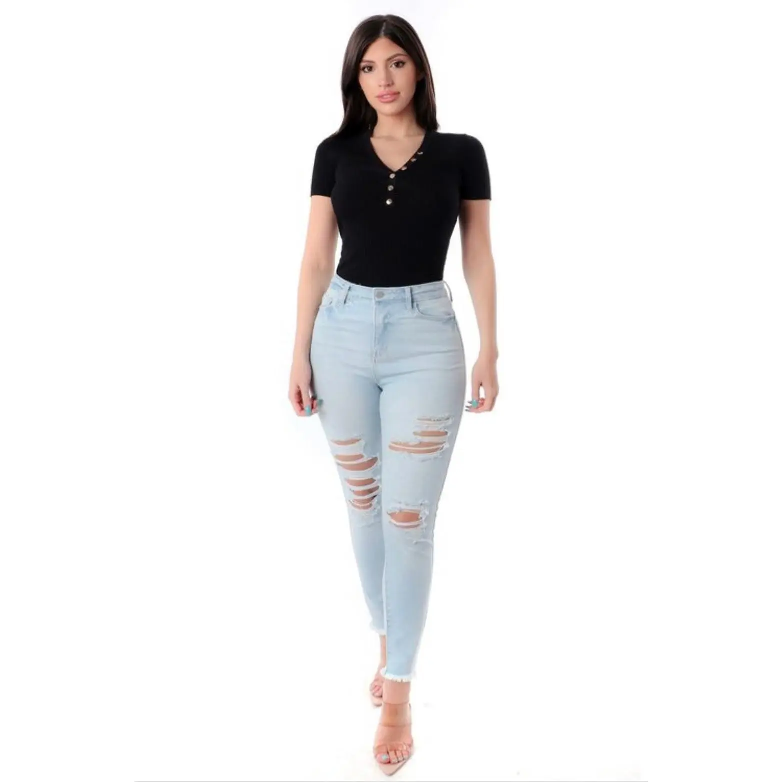 Kill'EN Dem Softly Cello Distressed Denim Jeans