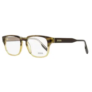 Zegna Keyhole Rectangular Eyeglasses EZ5262 050 Brown Ombre 53mm