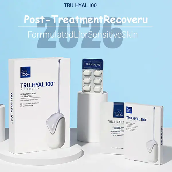 Christmas gifts 2025 TRUHYAL100 Hyaluronic Acid Capsule Serum - 100% Pure HA Medical-grade Fresh-Active Performance Skincare for Post-Treatment & Sensitive Skin Recovery Korean Hydration Boost Fragrance-Free Dermatologist-Tested Gifts for mom/dad/kids