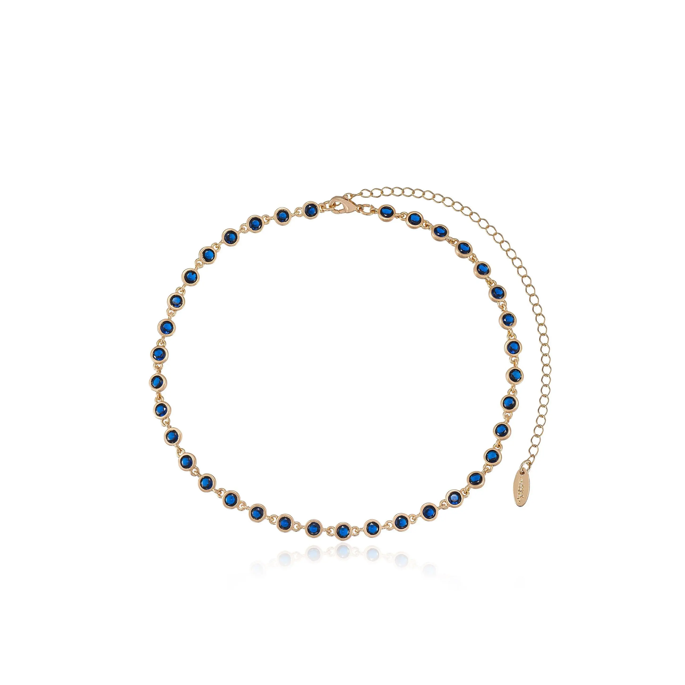 Sapphire Crystal with 18k Gold Plating